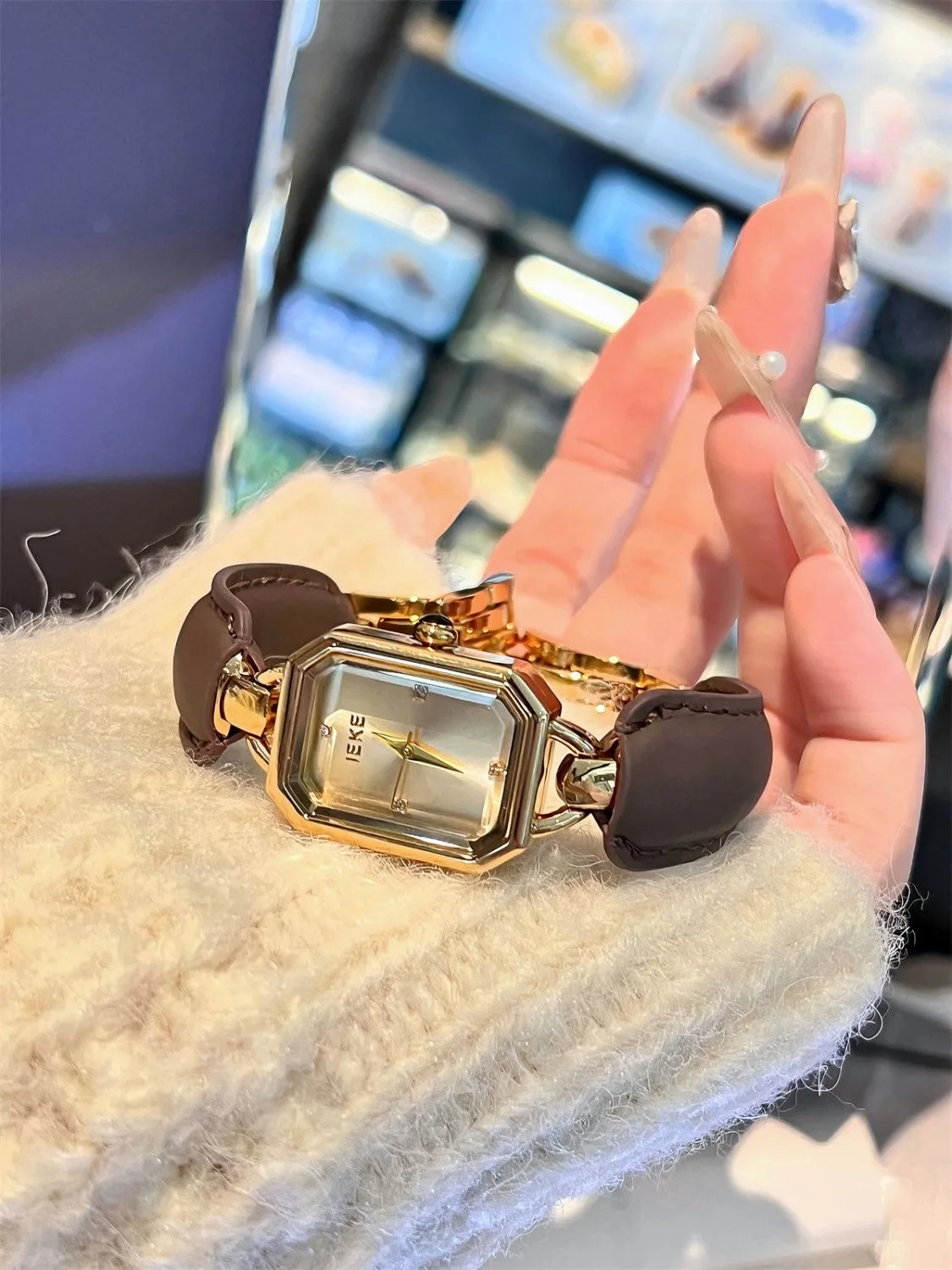 Women Quartz Watch Luxury Clock Fashion Rectangle Vintage Orologio Square Shaped Bangle Bracelet Style Reloj Ladies Wristwatch