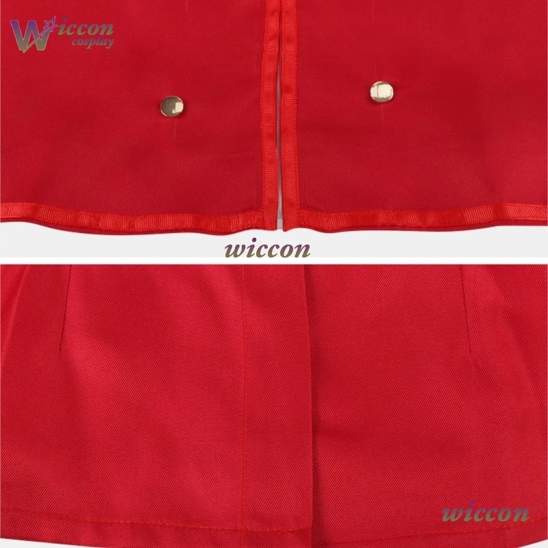 oHYOO Academy Style Navy Blue Red Uniform Cape Skirt Male Version Cosplay Costume Wig Halloween Party Dress Stocking Glitter