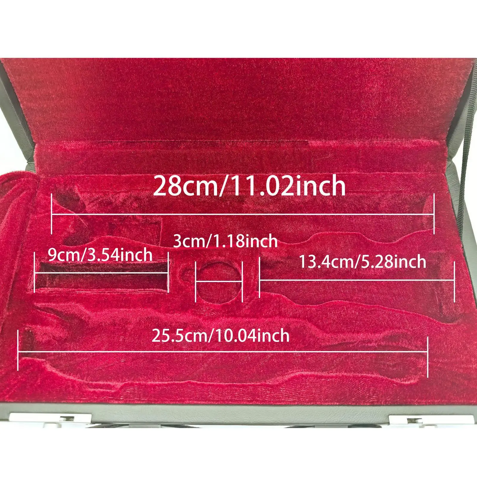 

Чехол для обойного духового инструмента: портативный, деревянный, с отделкой из искусственной кожи, амортизирующий, для хранения