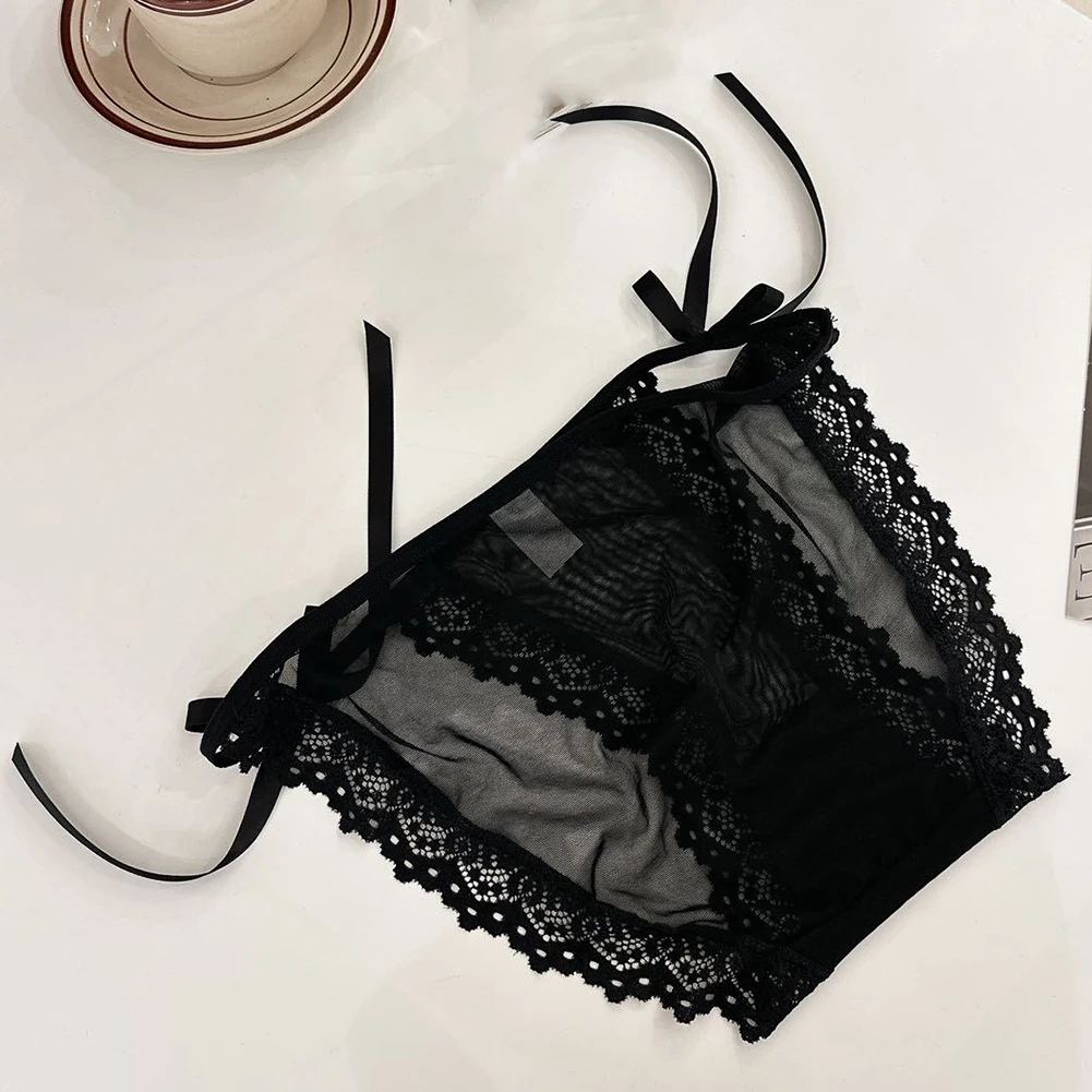 

Lace Underwear For Women Lingerie Breathable Soft Mid Waist Sexy And Seamless Quick Dry Underwear Ultra-Thin See Through Panties