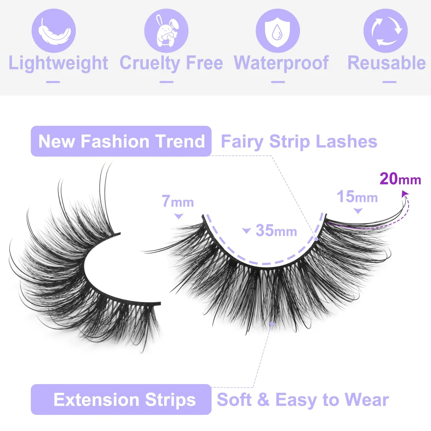 Fox Eyelashes 5 Pairs Cat Eye Lashes Wholesale Natural Look End Eye Elongate Fox Eye Handmade Faux Mink Lashes