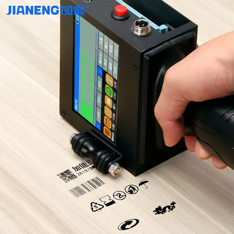 JIANENG Thermal Handheld Inkjet Printer Hand Jet Printer Bottle for Date Coding Plastic Metal Product 2020 Plastic Engine New