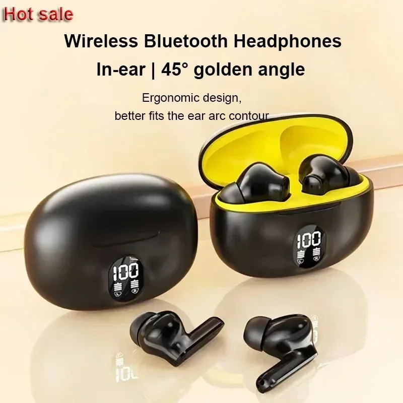 New S510 TWS Wireless Bluetooth Earphones with LED Power and Digital Display Stereo Earphones Suitable for Xiaomi Redmi