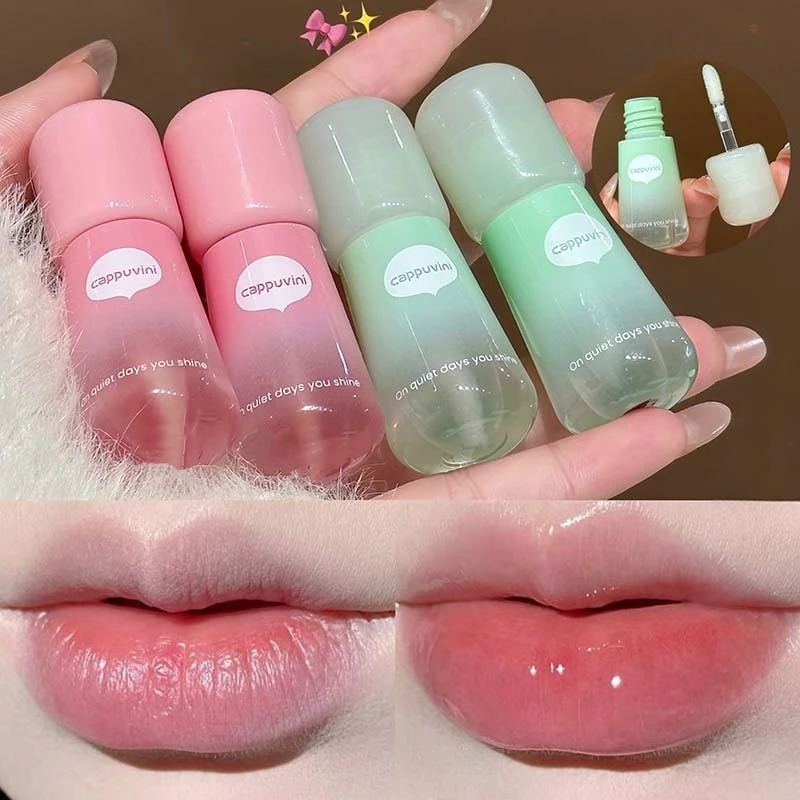 

Fruit lip oil moisturizing and hydrating Exfoliating scrub desalinating lip lines clear lipstick lip gloss Skincare makeup