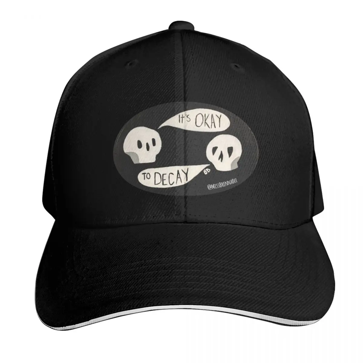 It's Okay to Decay Baseball Cap Vintage Retro Embroidered Lightweight Packable Gift for Him Her