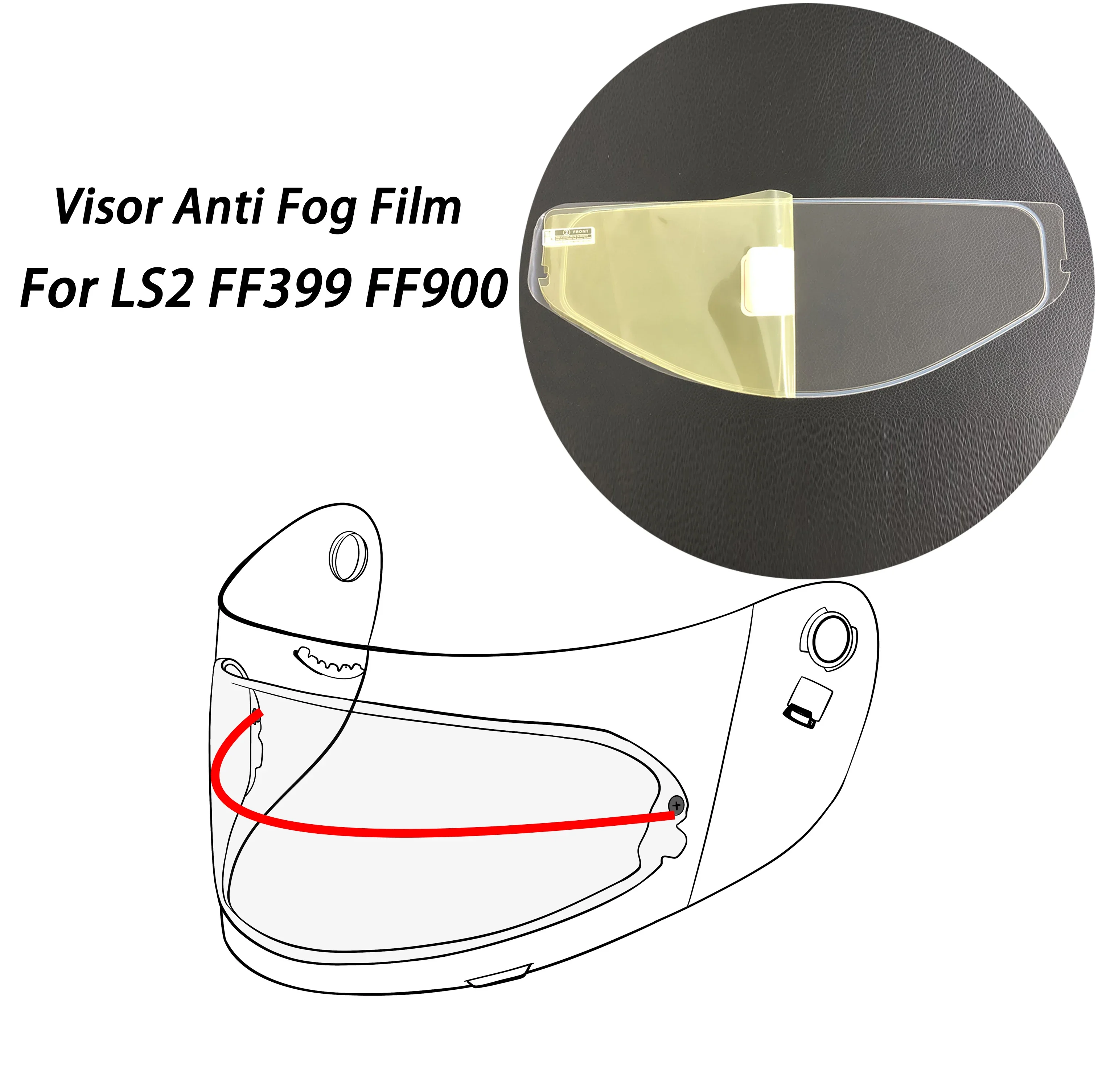 Visor Shield Anti Fog Film Fit for LS2 FF399 FF900 Helmet Face Shield Anti Fog Motorcycle Protected Helmet Accessories