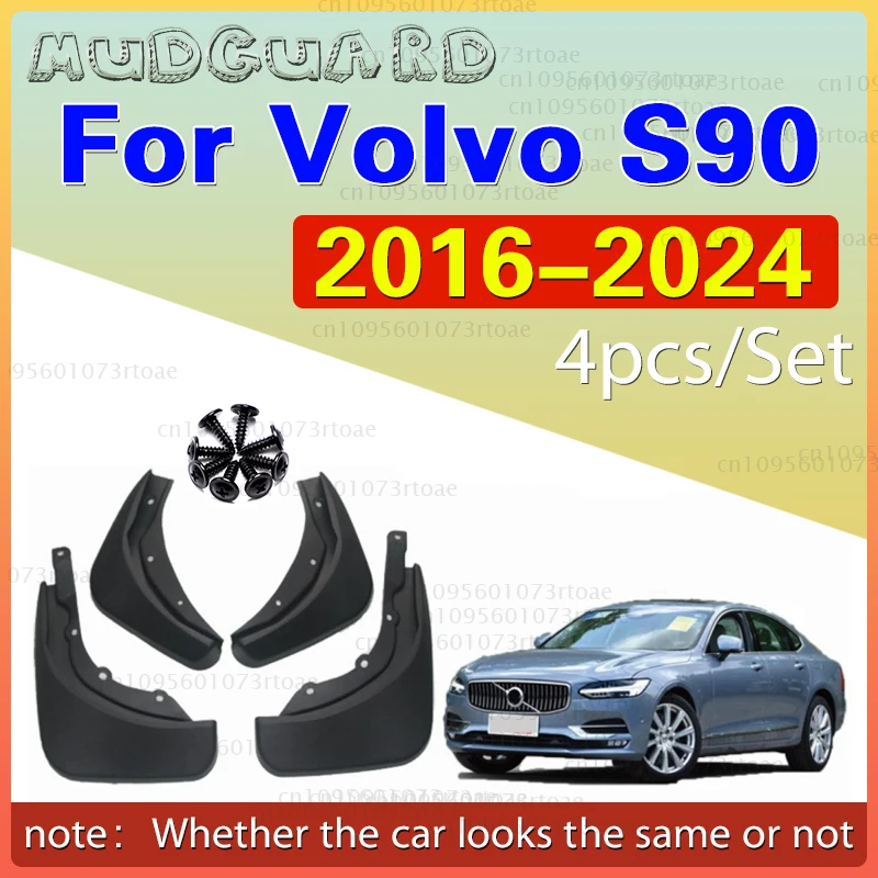 Set Auto Schmutzfänger Für VOLVO V90 S90 2016-2024 Schmutzfänger Spritzschutz Kotflügel Vorne Hinten Geformt 2017 2018 2019 2020 2022 2021
