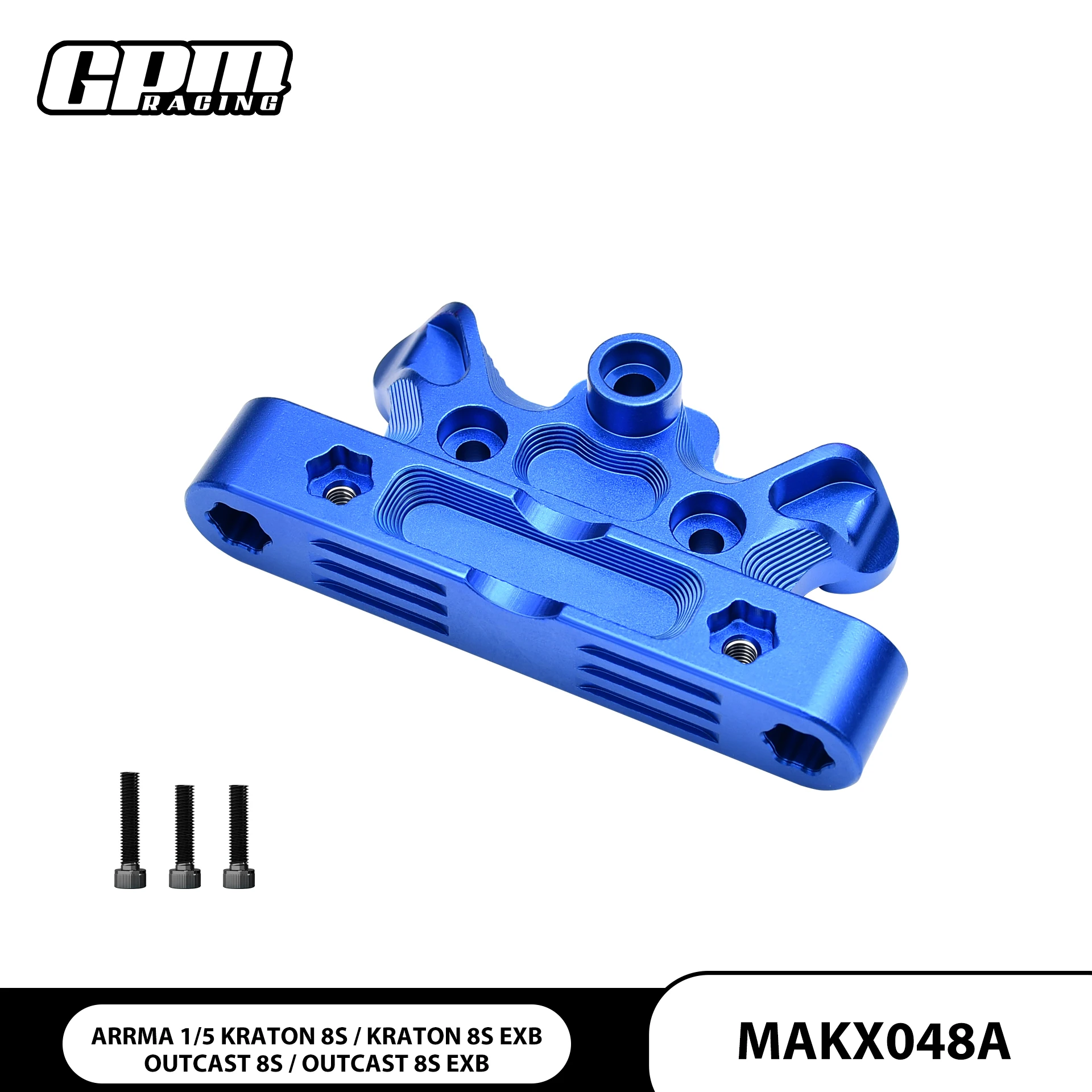 GPM-voorzijplaat van een legering voor de ARRMA 1/5 Kraton Outcast 8S EXB RTR-ARA5810V2.