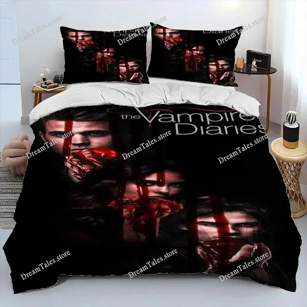 

Bedding Sets The Vampire Diaries Exquisite Bed Supplies Set Horror TV Anime Bed Comforter Set Bedding Set Birthday Gift