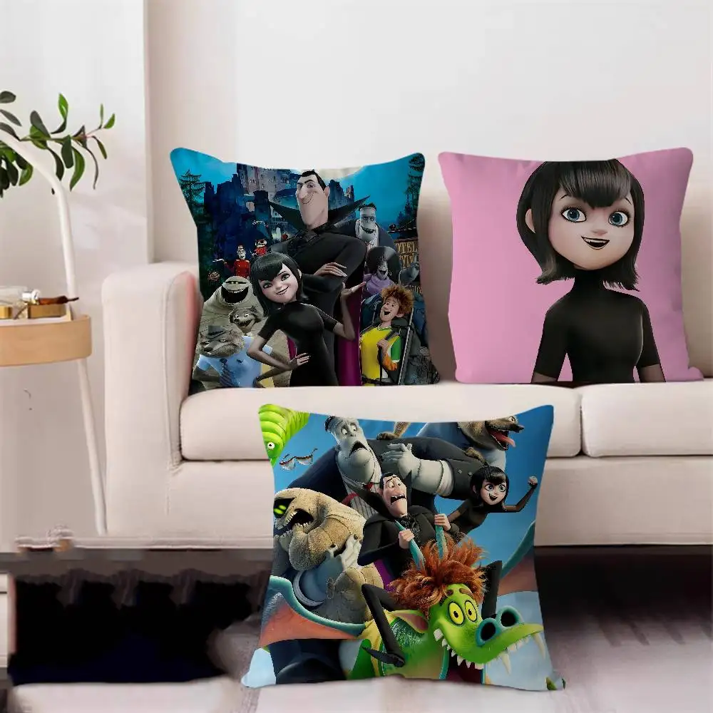 

H-Hotel T-Transylvania Anime Cartoon Pillow Gifts Home Office Furnishings Bedroom Sofa Car Cushion Cover Case 45x45cm