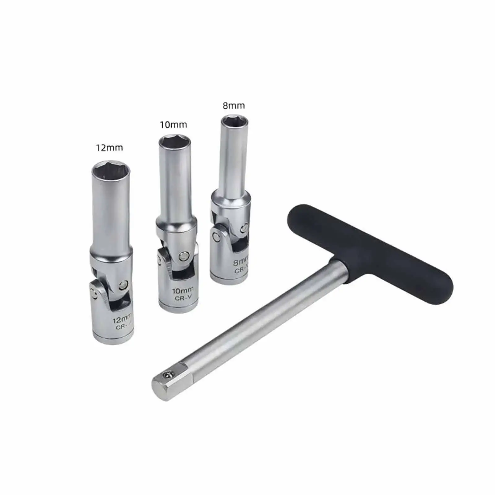 

Glow Plug Extractor Professional Socket Set 8mm 10mm 12mm Metal Auto Tool for Vehicle Repair and Maintenance