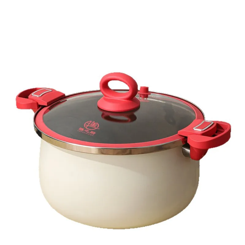 

LH has titanium micro-pressure pot, binaural model, household multi-functional stew, soup non-stick pan
