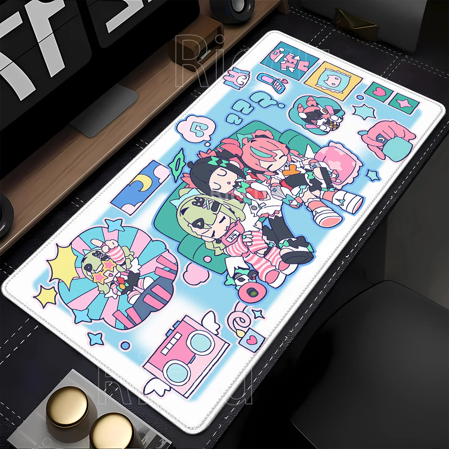 Gaming Angels of Delusion AOD Mouse Pad ZZZ Aria Sunna Nangong Yu‌ Keyboard Desk Mat Zenless Zone Zero Anime Kawaii Girl XXL Rug