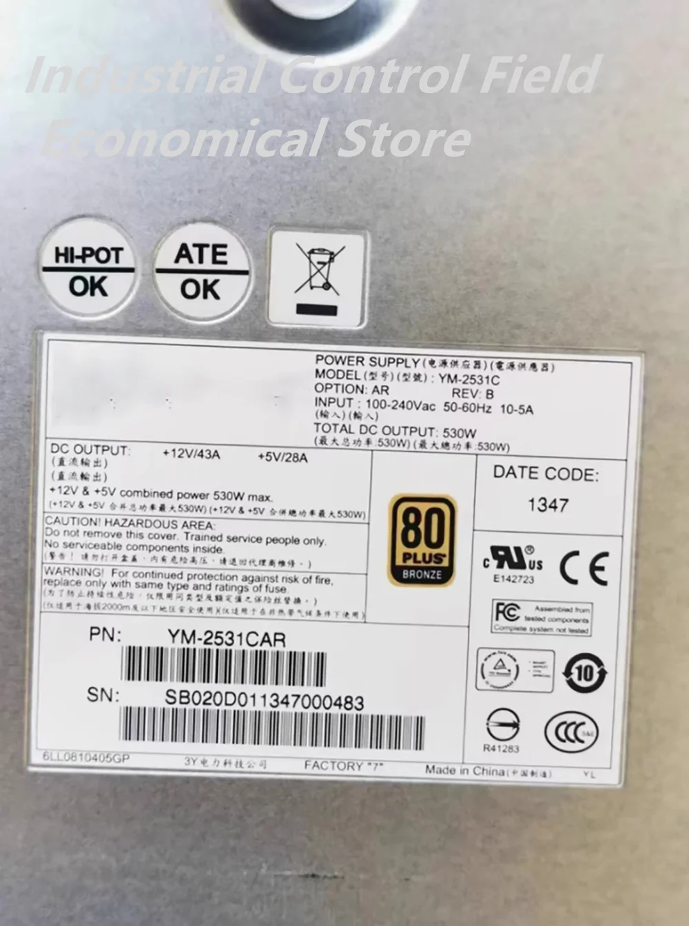 YM-2531C Storage hard disk cabinet power supply 9CCPSU-0010