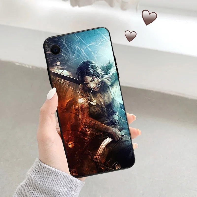 Phone Cases For iphone 15Pro XS Max 11 12 13 14 Pro 7 8 15 Plus Mini SE X XR Tomb Raider Camera Protective Cover