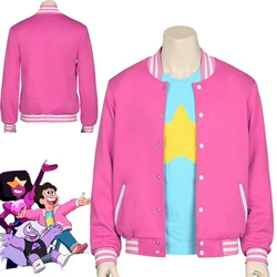 HOT Movie Steven Universe Quartz cosplay Men Baseball uniform Unisex Coat T-Shirt Jacket Tee Top T Shirt Halloween Costumes