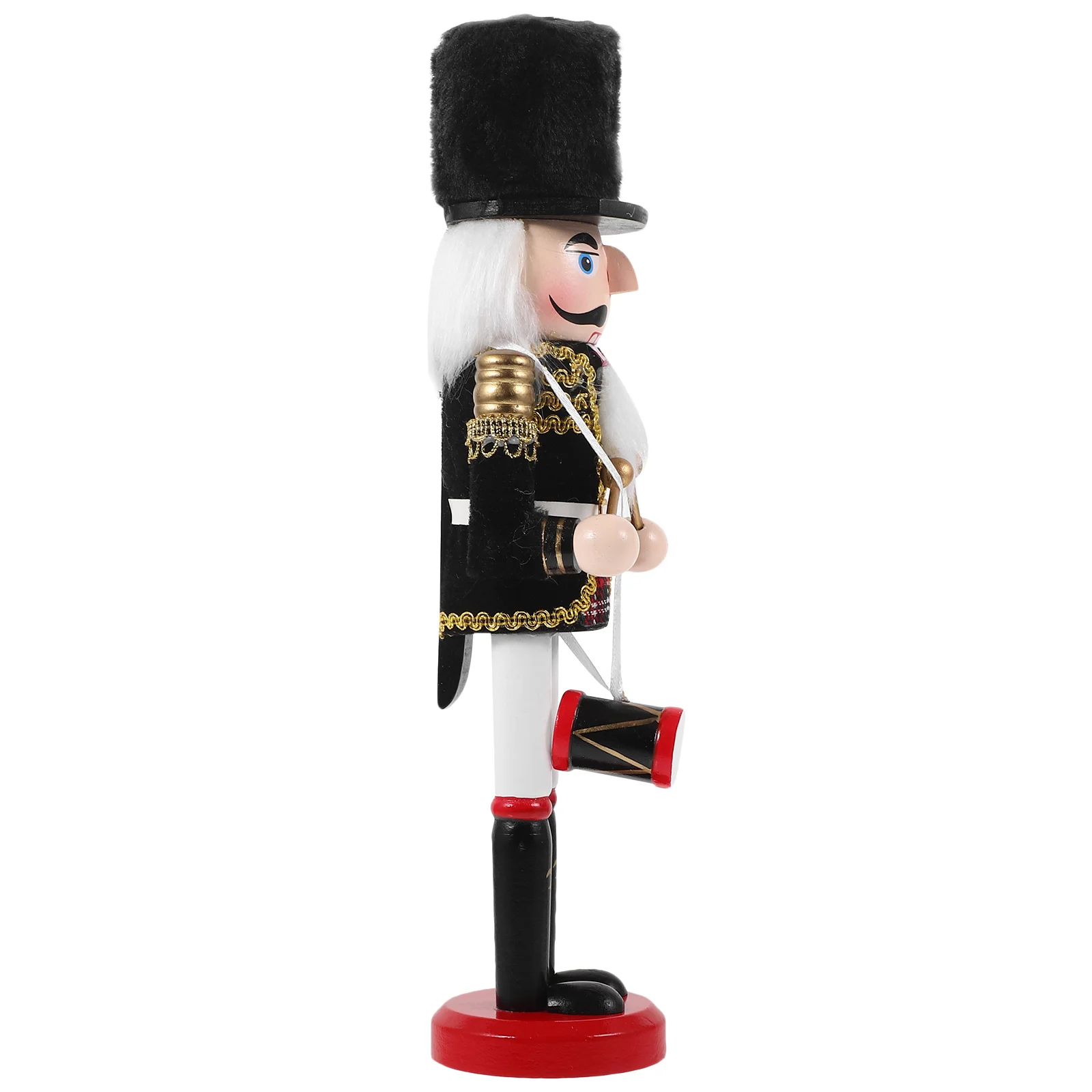 

Festive Wooden Nutcracker Craft Christmas Party Decoration Small Nutcracker Design for Home Office Desktop Holiday Display