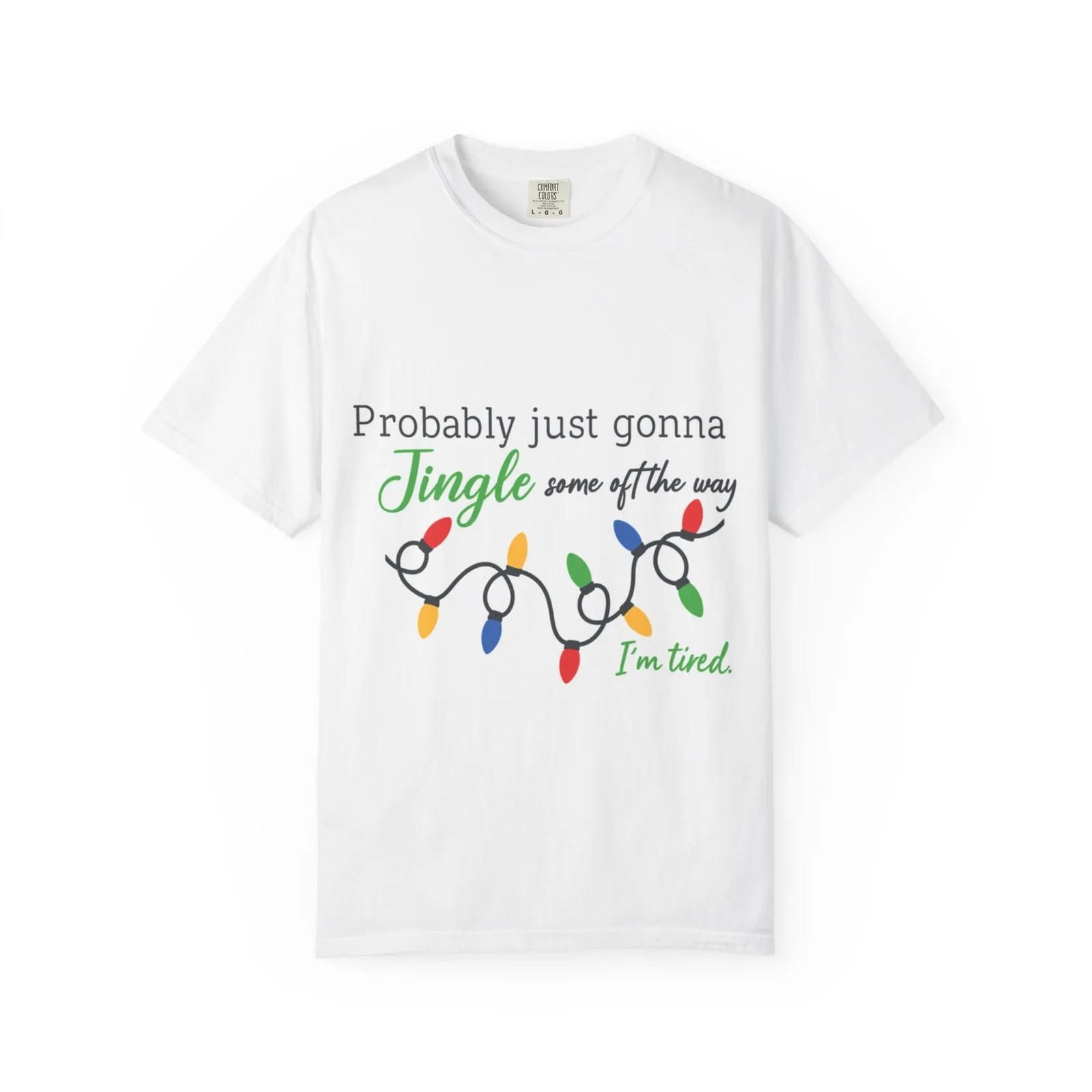 

Рождественская футболка Jingle Some of the Way Уютная