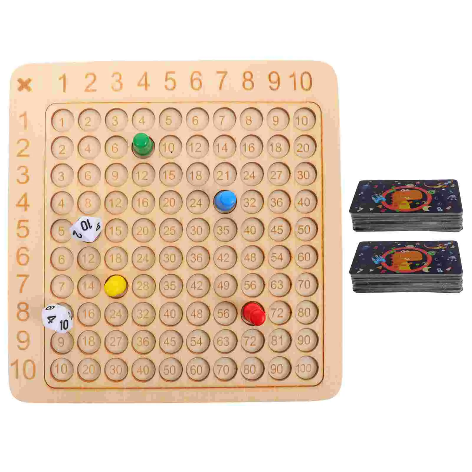 

Multiplication Table Kids Toys Educational Board Manipulative for Beech Paper Math Child Training