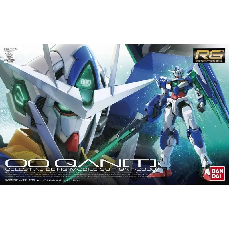 

In Stock Bandai RG 21 1/144 Gundam Exia Quantum 00 Plastic Model Kit Official Genuine Product Poseable Collectible Ornament TOY