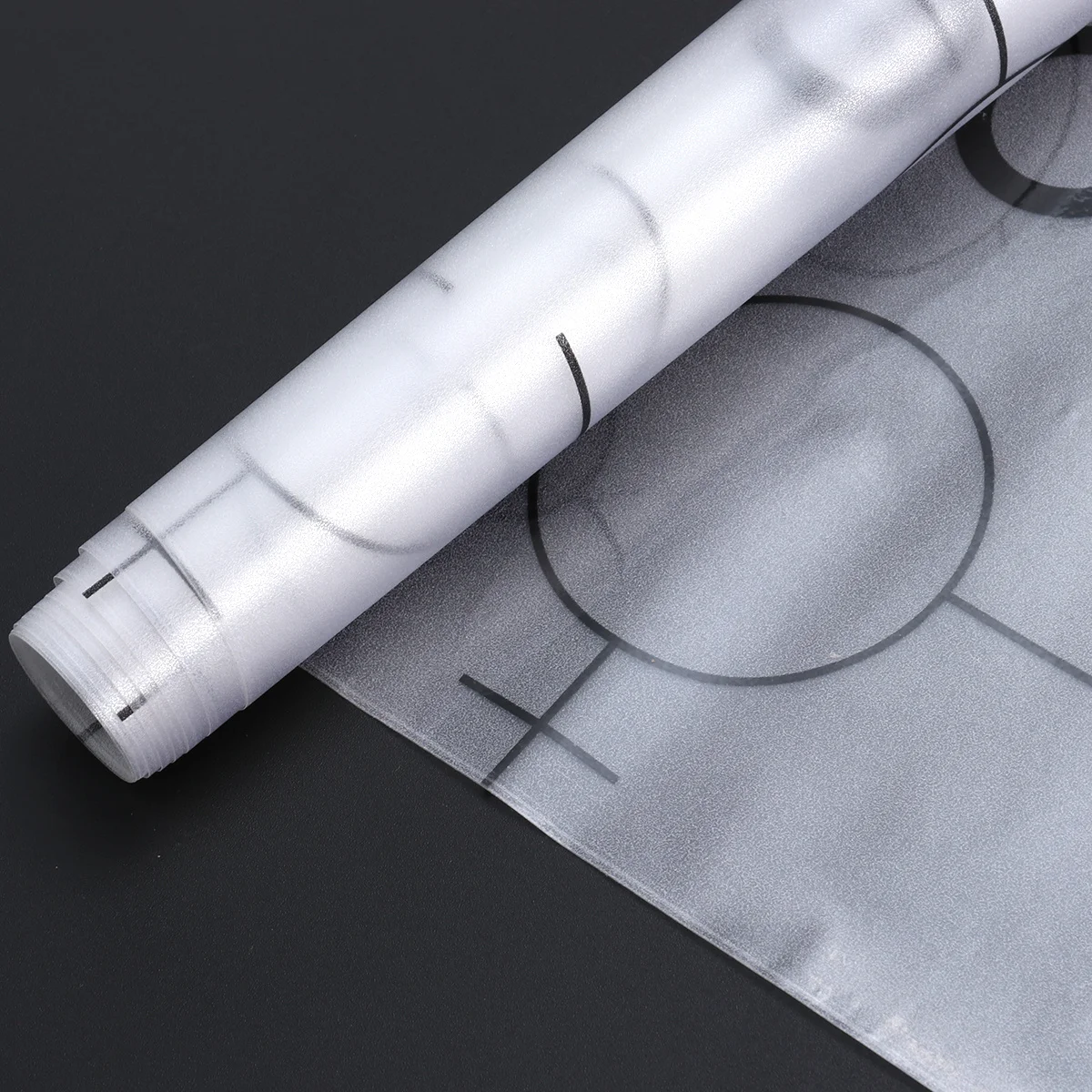 أبيض وأسود قطاع نافذة الفيلم 100x45 سنتيمتر ملصق ذاتي اللصق للخصوصية الديكور البلاستيكية نافذة لاصق الفيلم