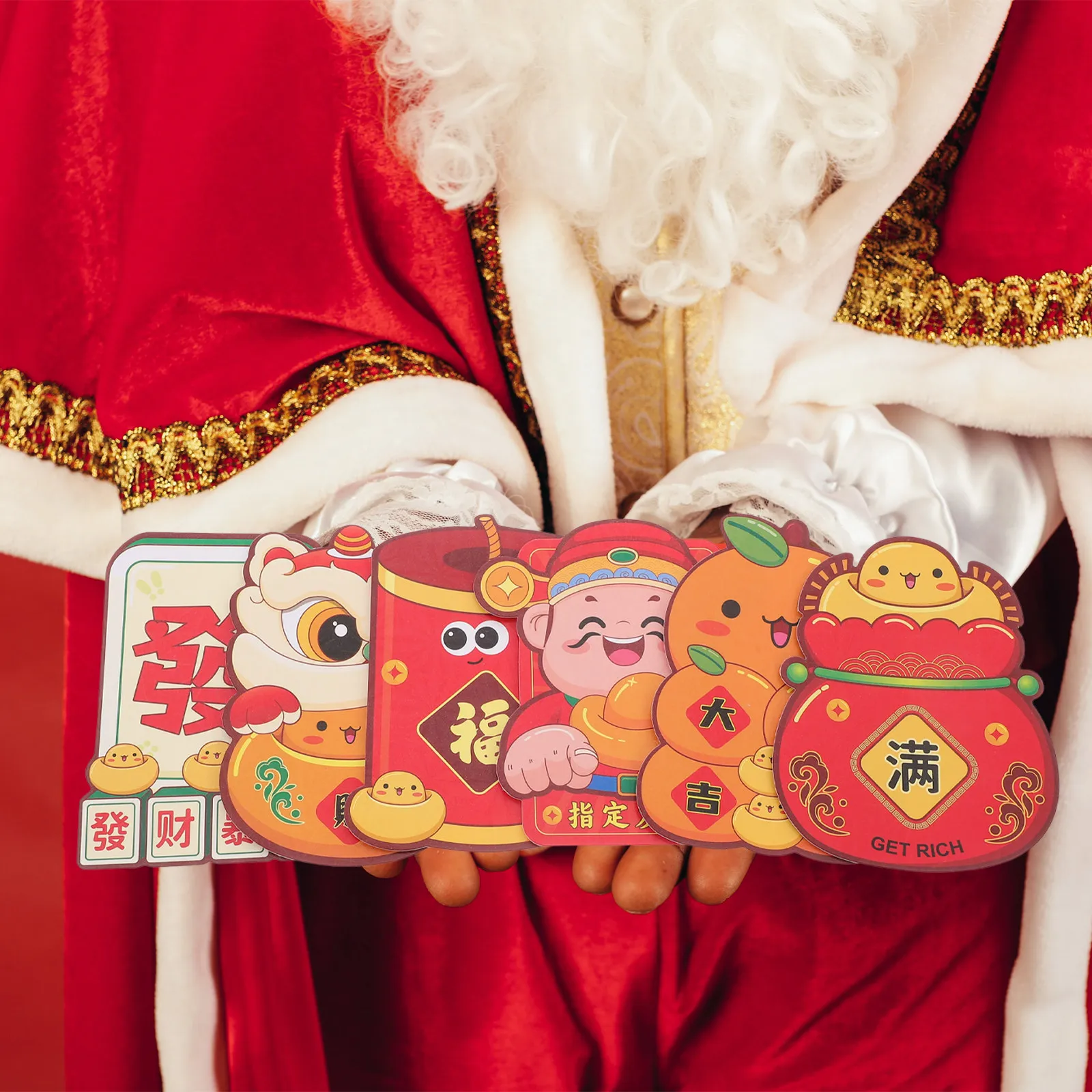 

6Pcs Cute Cartoon Snake Year Red Money Pockets Holographic 3D Lucky Envelopes for Chinese New Year Hong Bao Festive Cash Gifts