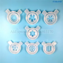 7 In 1 Fantastic Ice Cream Modeling Caps New Parts BQL818 Soft Ice Cream Machines Nozzle Lids Accessories 37mm Inner Diameter