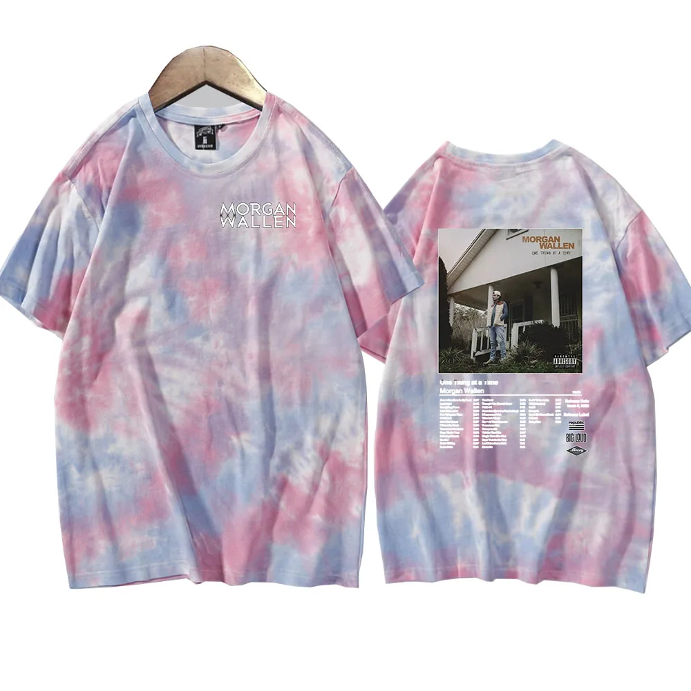 Morgan Wallen Dangerous The Double Album Tie Dye Shirts Unisex Round Neck Short Sleeve T-shirt