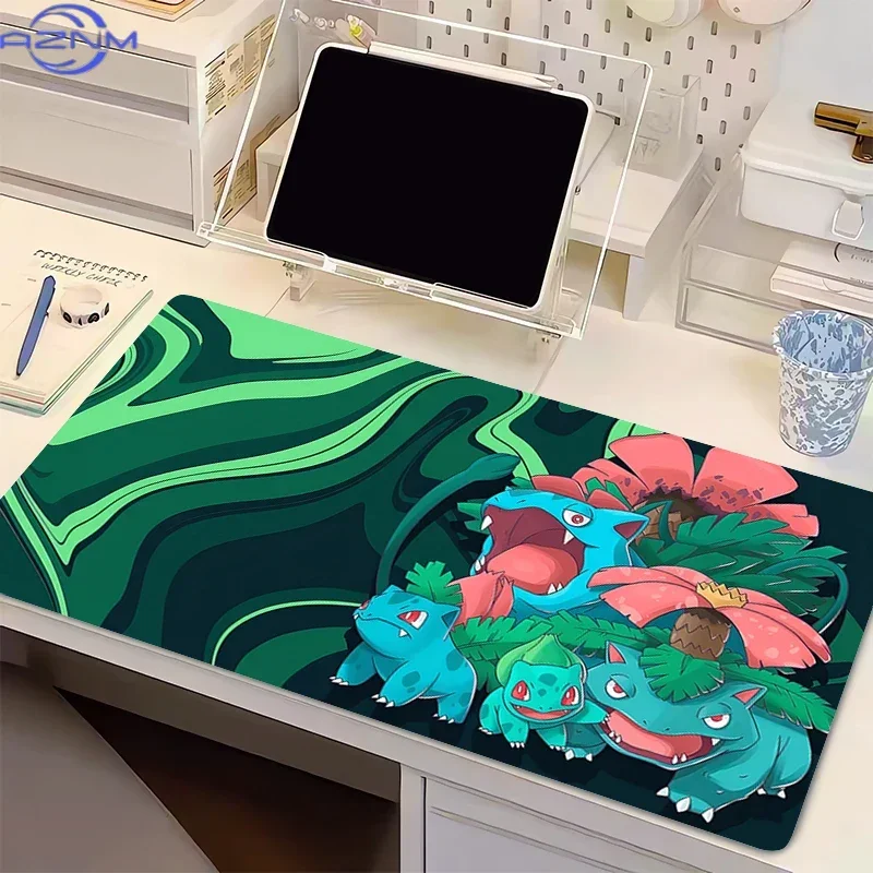 Natural Rubber Mouse Pad Pokemon Bulbasaur Gaming Accessories Notbook Computer Speed Mini Pc Game Keyboard Pad Desk Mat Mousepad