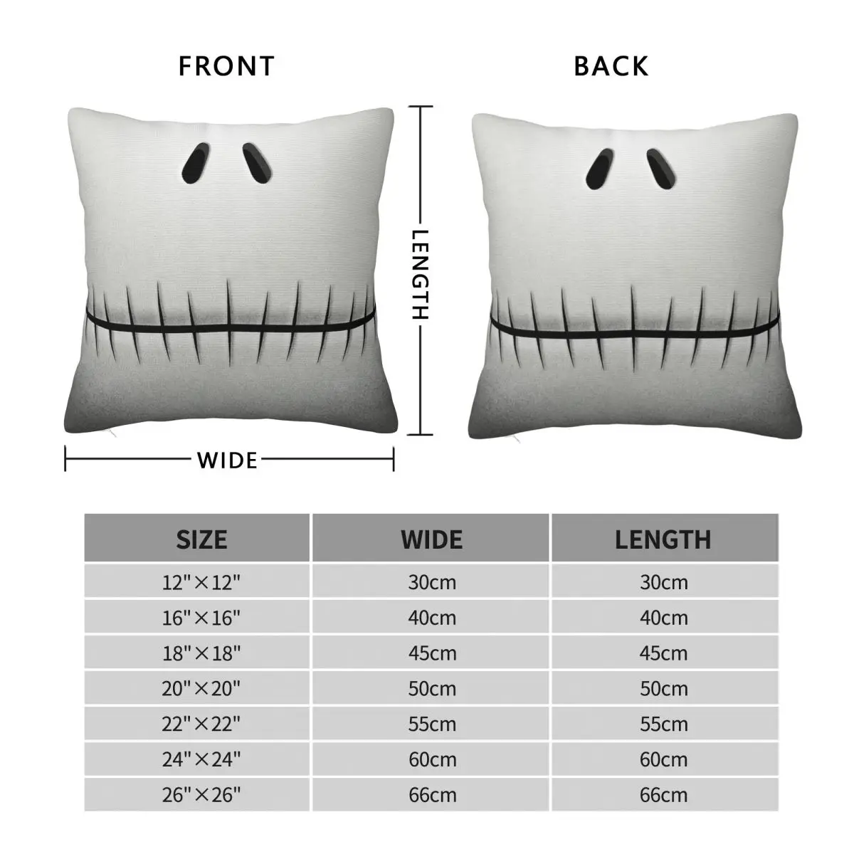 غطاء وسادة من البوليستر على شكل يقطين كينغ، غطاء وسادة مزخرف، كابوس قبل عيد الميلاد، غطاء كيس وسادة للمنزل #6