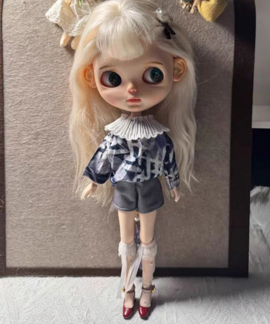 4 قطعة نمط أنيق 2025 Blythe/landoudou سترة + تنورة طويلة + شورت + قميص (يصلح لـ Lulu,ymy24,Ob22,24,26,zone, Jenny) #4