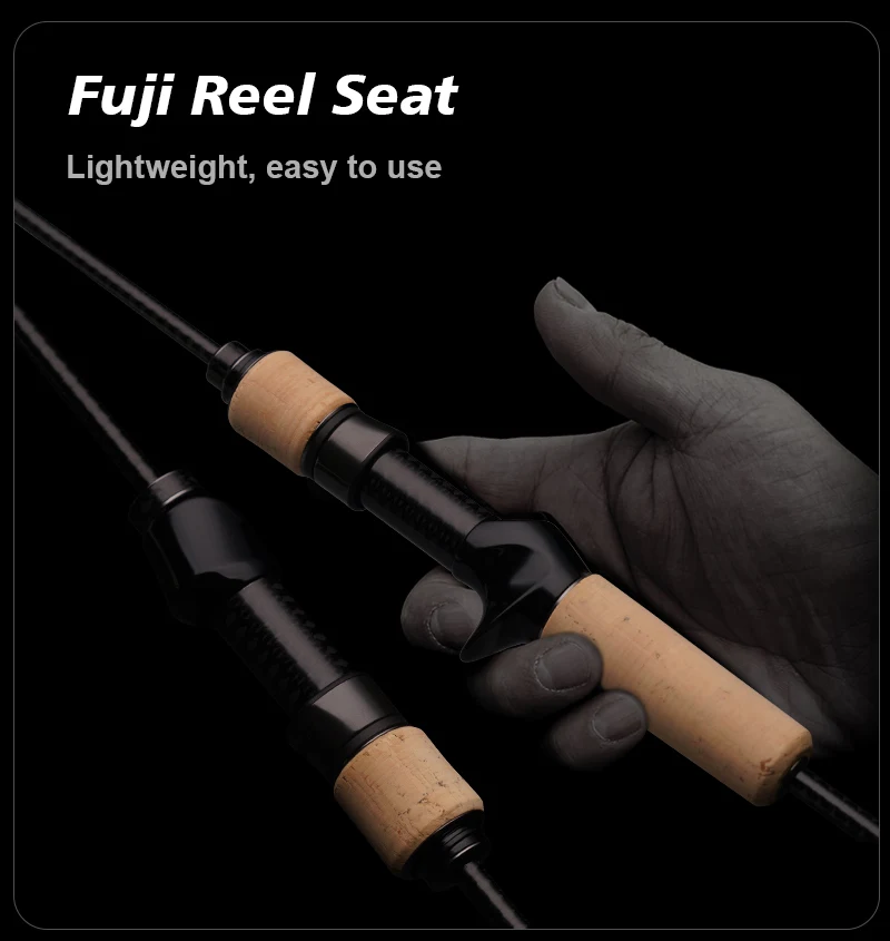 PURELURE TITANIUM-T XUL BFS Angelrute 0,5-6g Wurfgewicht 5FT 6FT für Barsch, Forelle, Bass Spinn- und Wurfangeln FUJI Guide Bracket F MF Action – Detail 5