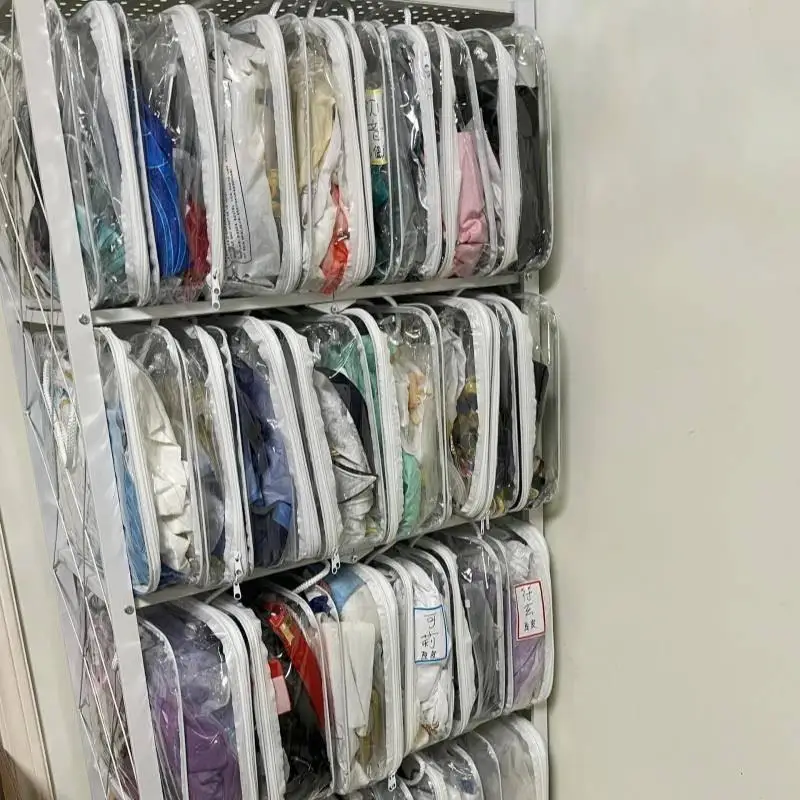 Transparent PVC Cosplay Costume Storage Box Wardrobe Role-playing Clothes Set Hanfu Clothing Storage Bag Rectangular Universal