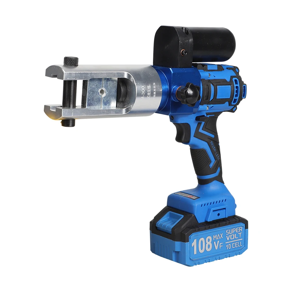 

CM-300 Battery-Powered Hydraulic Crimping Tool (16-300mm²) - Cordless Cable Lug Crimper