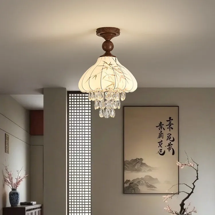 Song-style aesthetics bedroom bedside small chandelier retro tea room Chinese ancient style Zen bar counter aisle restaurant lig