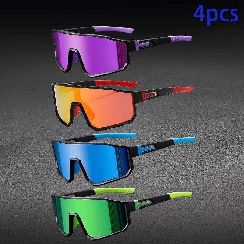 5 قطع من نظارات ركوب الدراجات والرياضة الرائعة، عدسات متدرجة أنيقة، إطار متين وخفيف الوزن مناسب لصيد الأسماك والارتداء اليومي #2