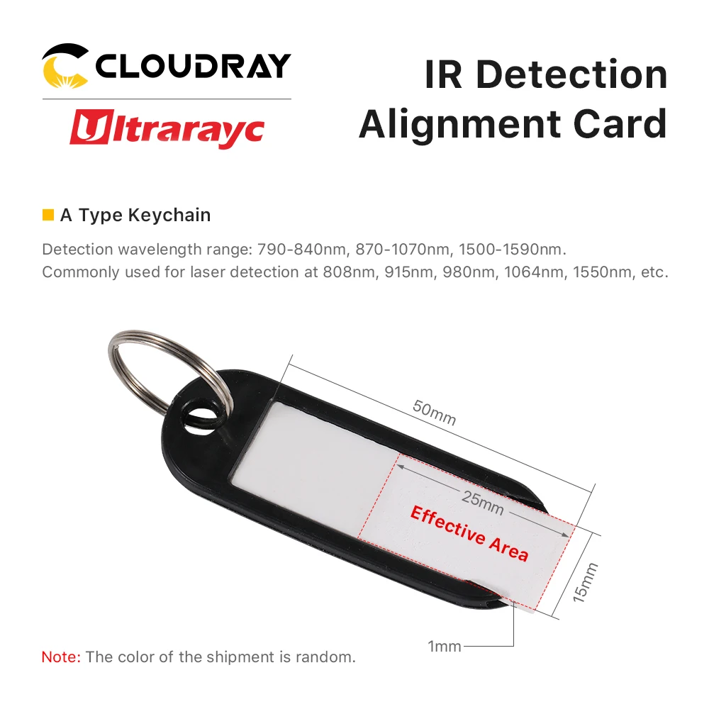 Ultrarayc IR كشف محاذاة بطاقة الأشعة تحت الحمراء باهتة متخيل المعاير لوحة سيراميك ل 900-1100nm الألياف ليزر LED ديود