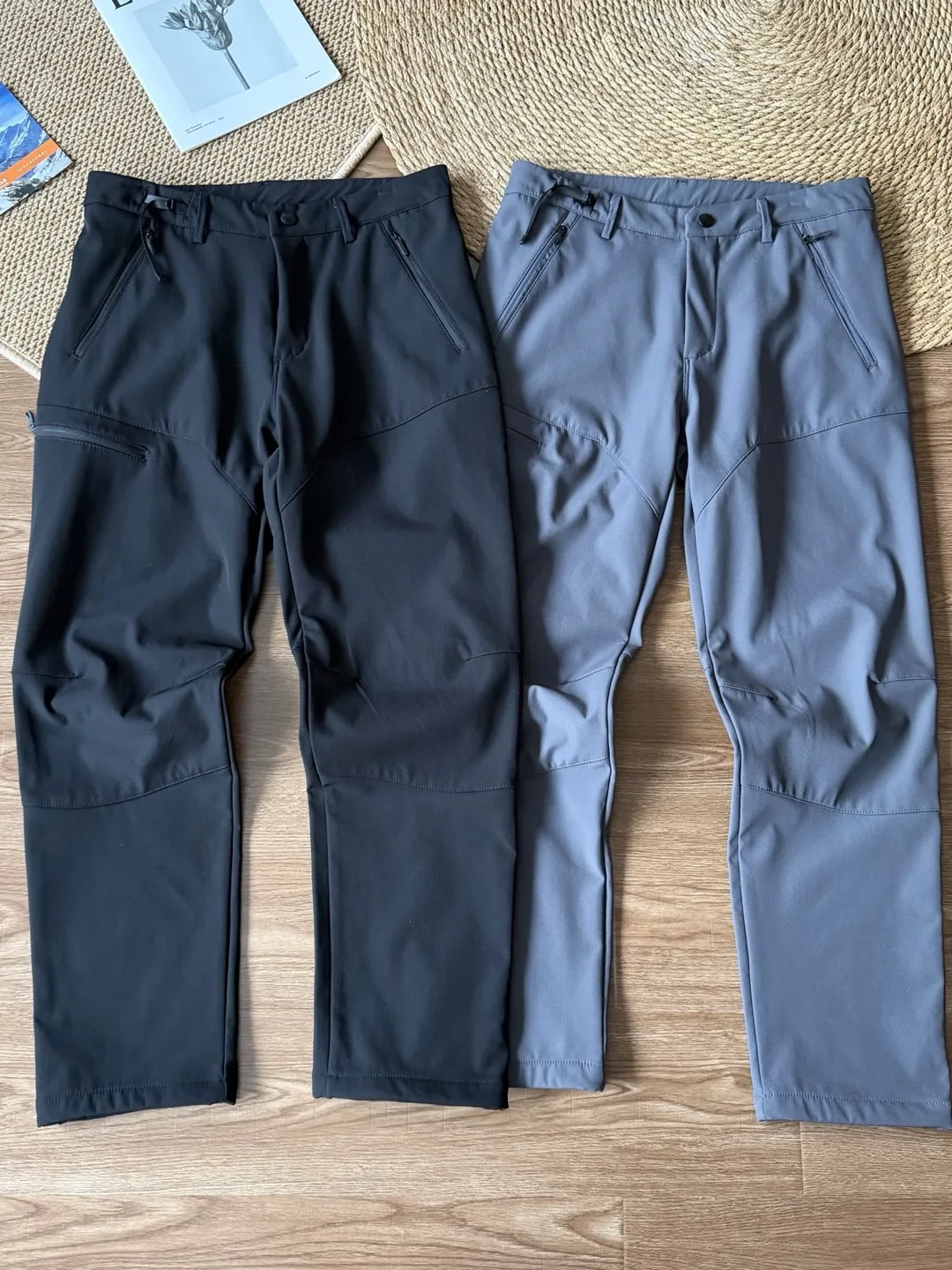 

Мужские теплые брюки для активного отдыха с флисовой подкладкой, прямого кроя, повседневные, быстросохнущие, легкие, водоотталкивающие, осенне-зимние, длинные