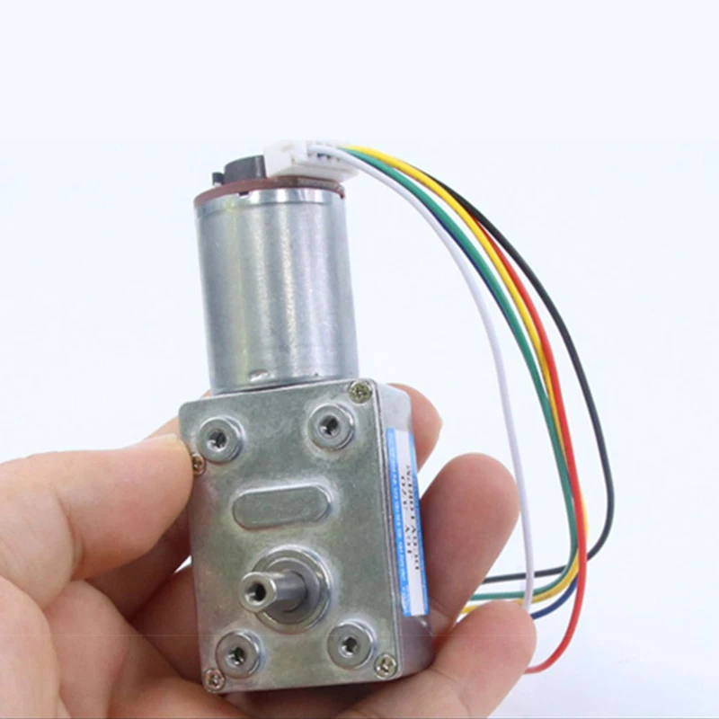 EnprintJdean-Moteur à engrenage à vis sans fin CC, vitesse réglable suspec, couple élevé CW CCW, 12V, 24V