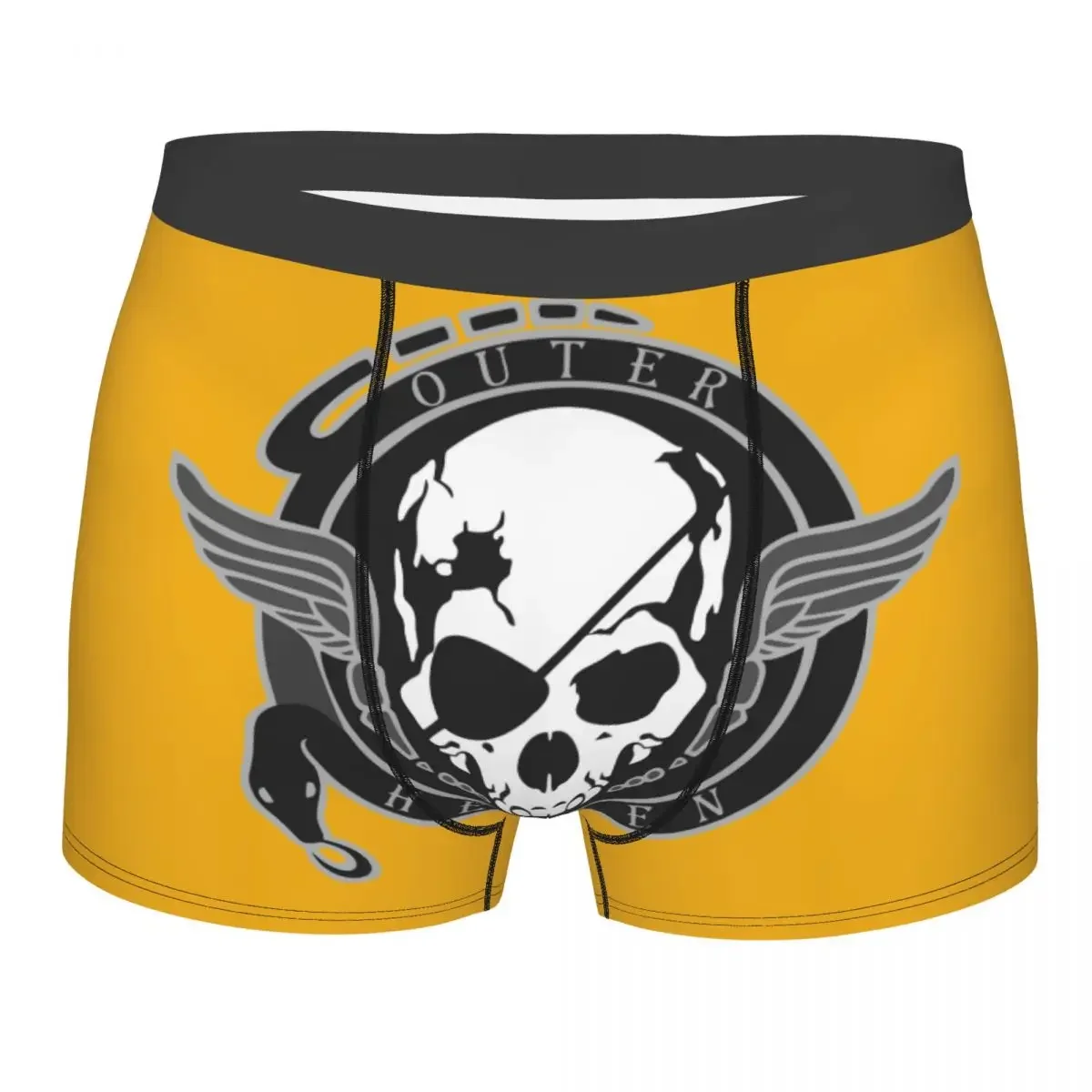 Outer Heaven Logo Underwear Men Breathable Metal Gear Solid Video Game Boxer Briefs Shorts Panties Soft Underpants For Homme