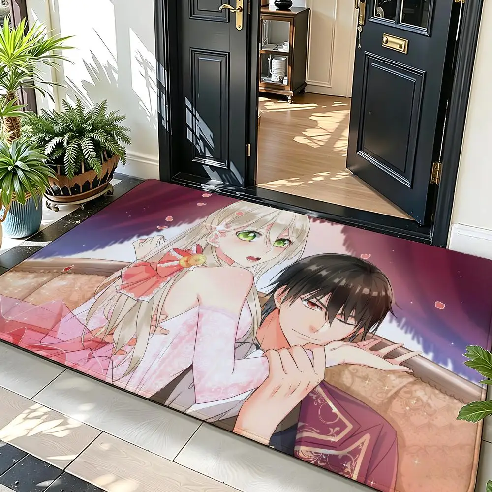 Anime T-The President is a Maid Floor Mat Soft Flannel Floor Mat  Suitable for Entryways, Living Rooms, Bedrooms, and Bathrooms