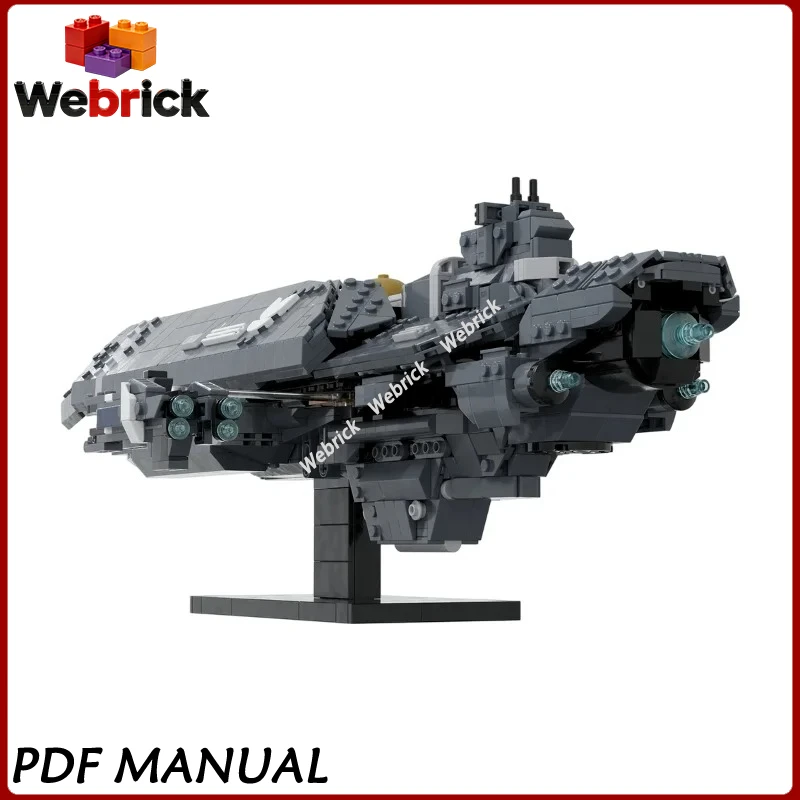 

Military Aircraft Carrier Spacewar Spaceship MOC Set Detailed Structure Bricks for Adult Collectors and Hobby Display 1964PCS