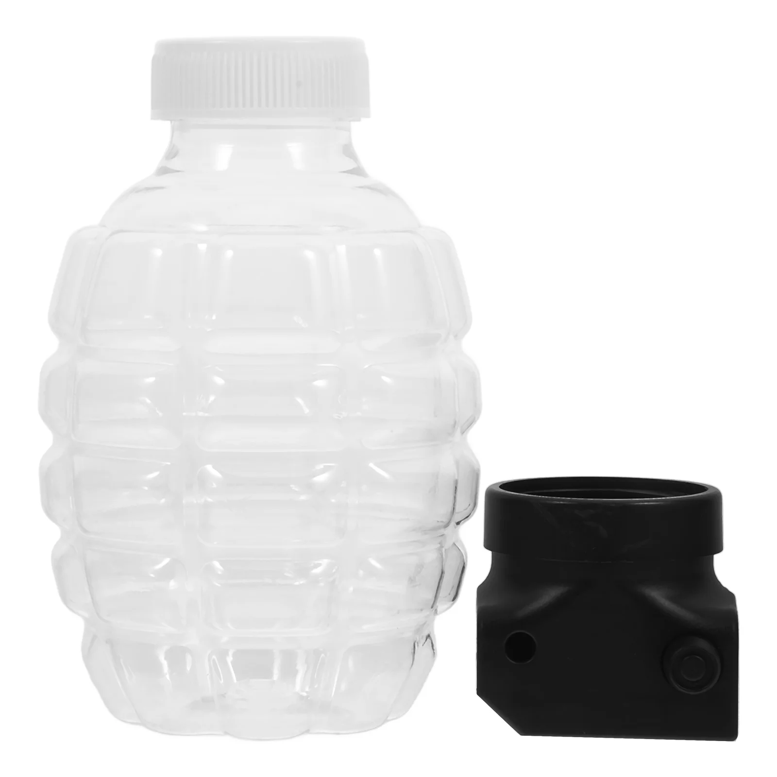 Adaptador Accesorios blandos Botella de agua transparente de viaje ABS, botellas de plástico PE con tapas
