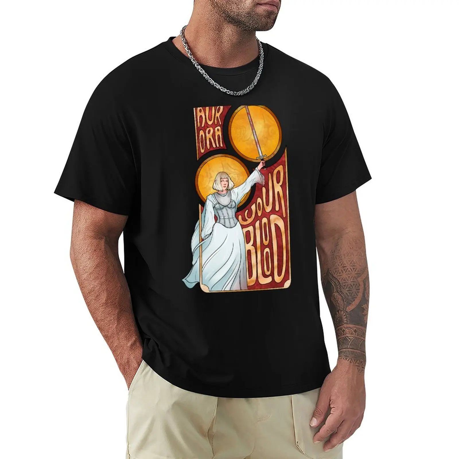 Aurora Aksnes Your Blood T-Shirt custom t shirt graphics customs rapper graphic tees mens graphic t-shirts hip hop