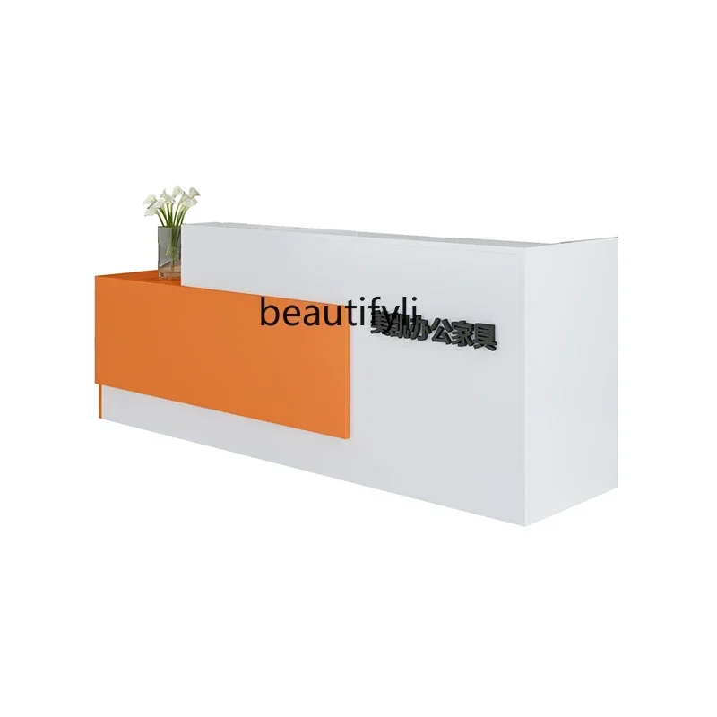 

Cashier Company Reception Desk Paint Reception Table Convenience Store Beauty Salon Small Bar