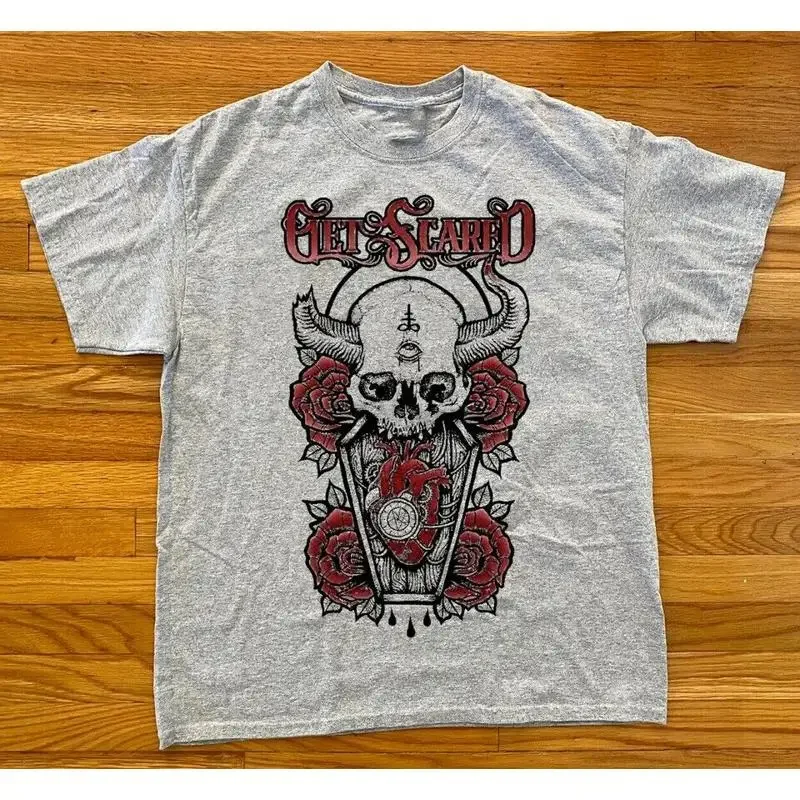 Rare Get Scared Band Cotton T Shirt For Fan S To 5Xl Gray Gc1506
