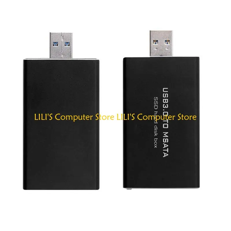 A52B USB đến MSATA SSD Hard Disk Box Converter Bộ chuyển đổi bộ điều hợp bên ngoài cho trường hợp