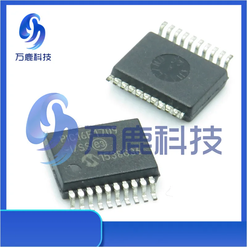 Pic16F1709-I/Ss 8K Word Flash, 1024B Ram,  High-Comp, 10-Bit Adc, 2 Opamp, 10-Bit Dac Ssop-20