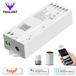 WS2812B WS2811 SK6812 TUYA SPI WIFI RGBIC LED Denetleyici Google Home Alexa Ile Çalışmak WS2813 WS2814 WS2815 5050 RGB LED Şerit