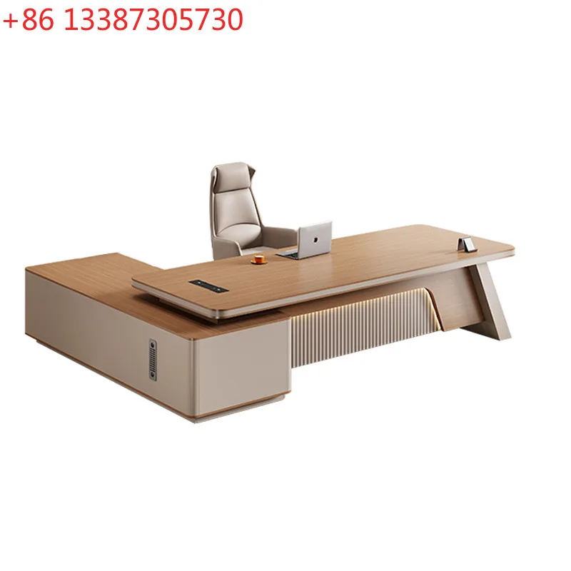 

Paint boss desk light luxury high sense simple modern desk furniture
